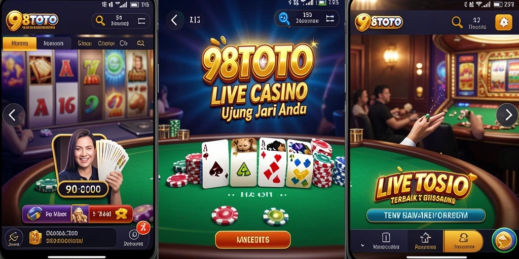 Gameplay Live Casino di 98TOTO yang menarik dan interaktif.