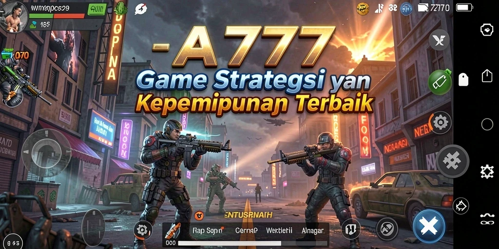 Tampilan gameplay menarik A7777 dengan aksi strategi yang intens.