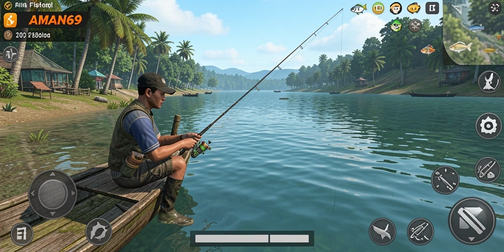 Tangkapan besar di AMAN69, memancing dengan grafis yang menawan.