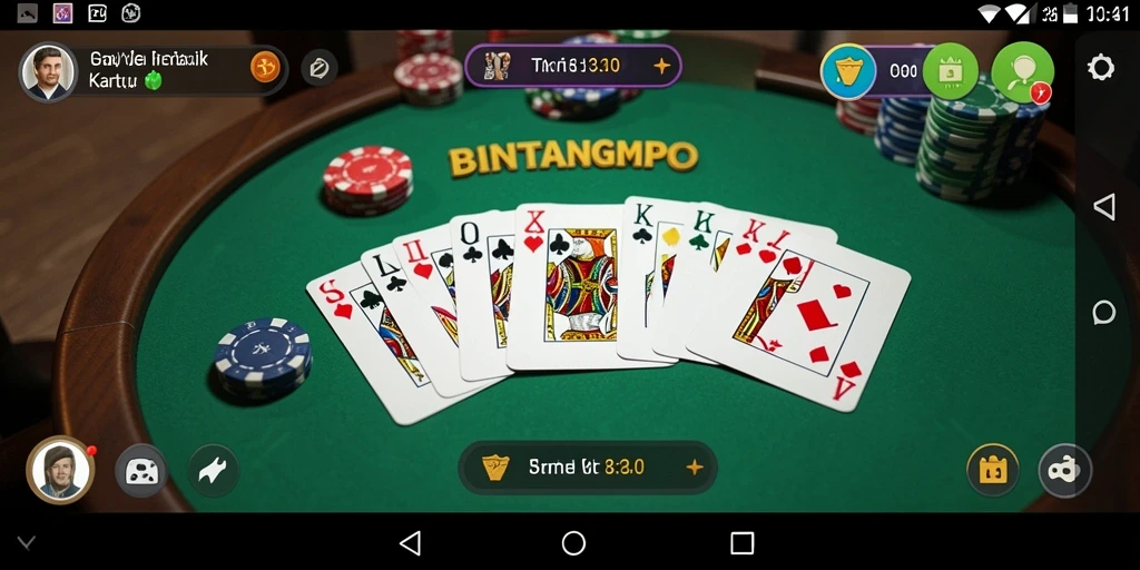 Tampilan screenshot BINTANGMPO menunjukkan gameplay seru Gaple.