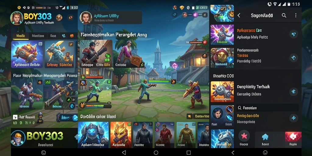 Screenshot utama BOY303 menampilkan antarmuka pengguna yang sederhana dan intuitif.