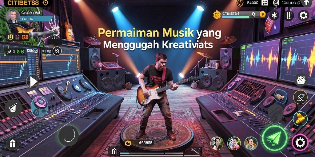 Screenshot gameplay CITIBET88 menampilkan interaksi seru dalam permainan musik.