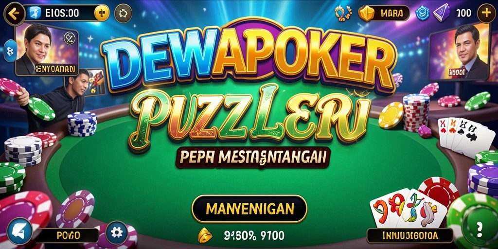 Tangkapan layar gameplay DEWAPOKER dengan puzzle menantang.