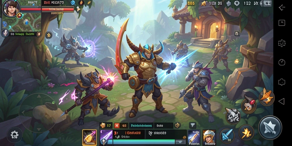 Tangkapan layar DORA77 menampilkan aksi pertarungan epik dalam dunia MMORPG.