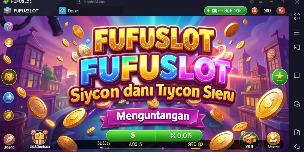 Tampilan gameplay menarik dari FUFUSLOT dengan elemen Tycoon.