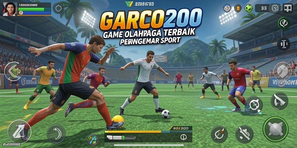 Tampilan gameplay dinamis dan seru dalam GARCO200.
