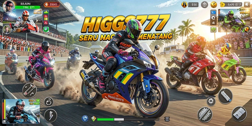 Screenshot menampilkan pengalaman menegangkan dalam gameplay HIGGS777.