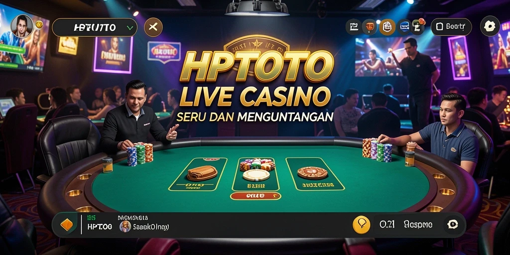 Tampilan gameplay HPTOTO yang menarik dan interaktif di Live Casino.