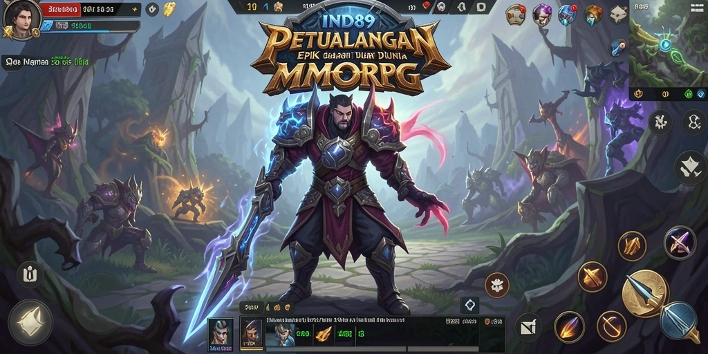 Gameplay petualangan epik dalam dunia IND89 yang luas.