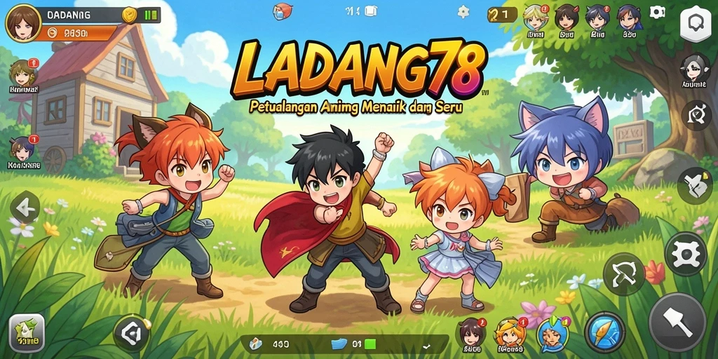 Gameplay seru dengan karakter menarik dalam LADANG78.