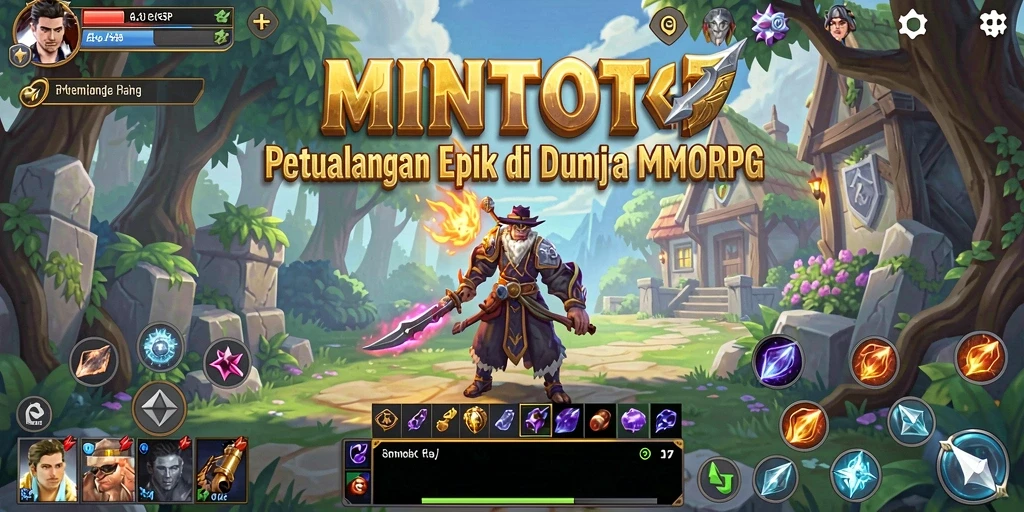 Tampilan gameplay MINTOTO yang menakjubkan di dunia MMORPG.