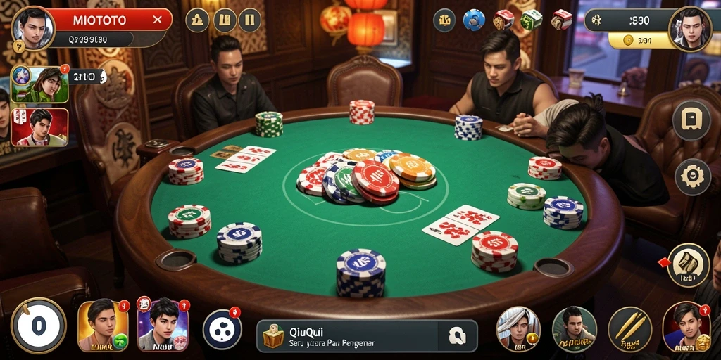Tampilan gameplay QiuQiu yang seru di MIOTOTO.