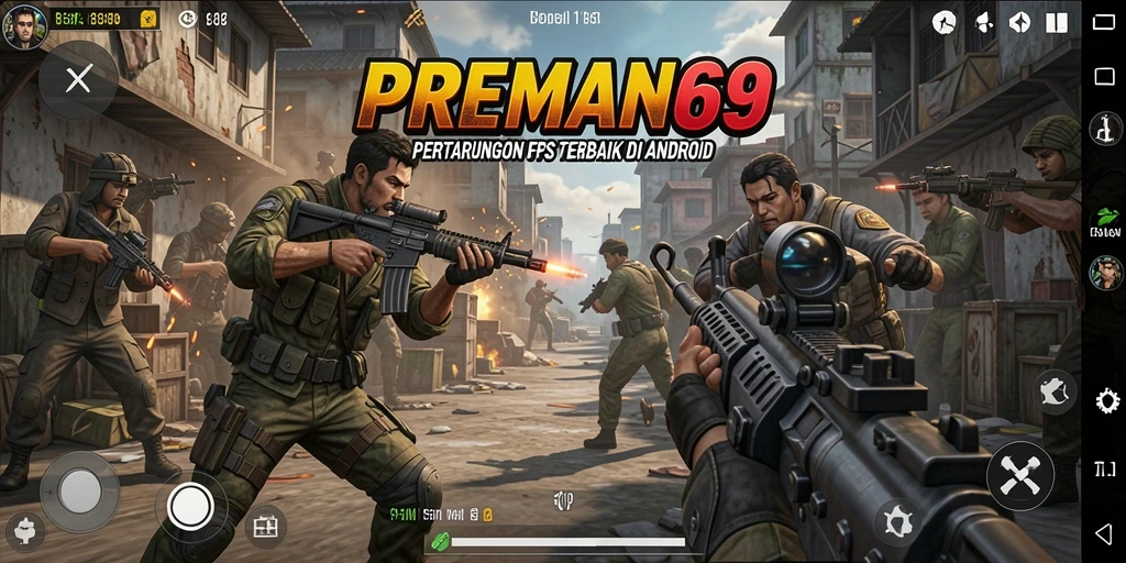 Gameplay seru PREMAN69 dengan aksi tembak-menembak yang intens.