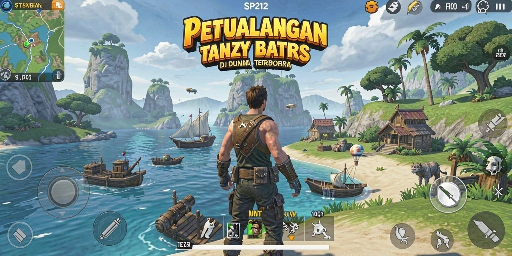Tangkapan layar gameplay <strong>SP212</strong> menampilkan dunia terbuka yang luas dan menarik.