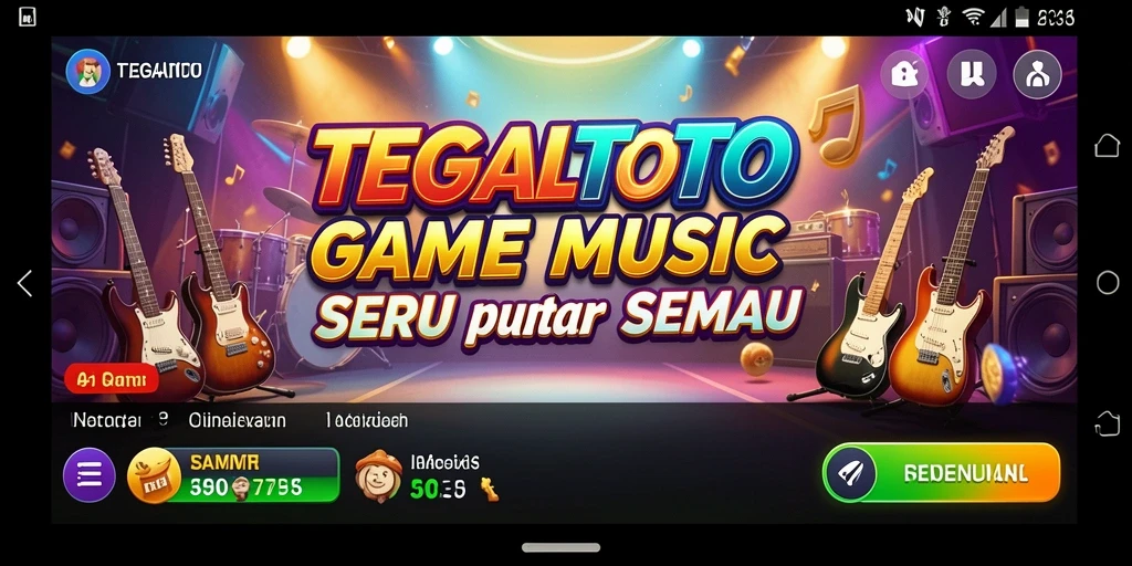 Screenshot gameplay <strong>TEGALTOTO</strong> menampilkan pengalaman musik yang seru dan interaktif.